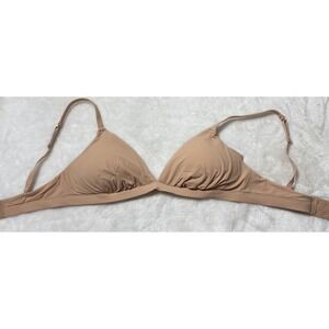 SKIMS Fits Everybody Mastectomy Triangle Bralette Clay TR-TRI-5790W Size M NWT